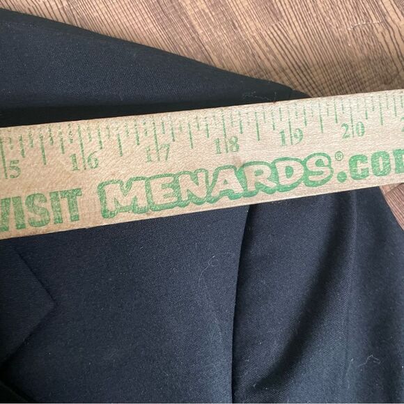 Burberrys Mens Blazer Jacket Black Wool One Button Tuxedo Wedding Sport Coat 44L - Picture 5 of 13